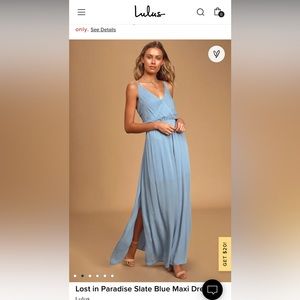 Lulus lost in paradise maxi dress!
